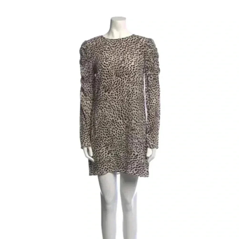 Lovely Anine Bing Animal Print Mini Dress size M - Picture 2 of 8